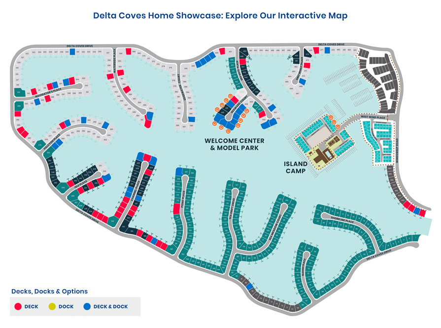 Delta Coves Map
